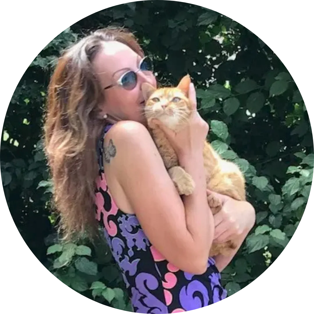 Magda Krupacka z kotem